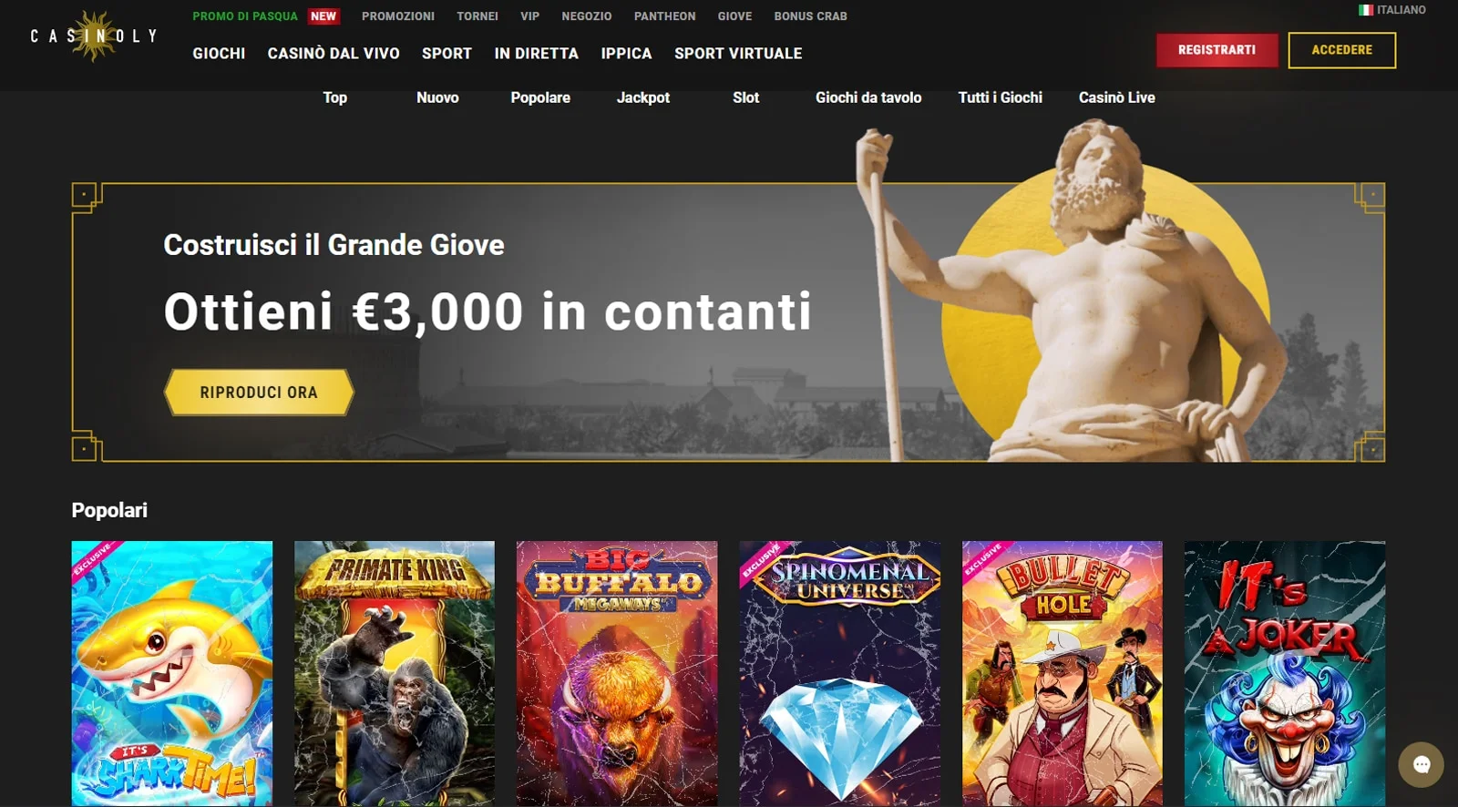 Casinoly Képernyőkép 1